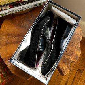 SUIT SUPPLY VELVET SLIP ON DRESS SHOES